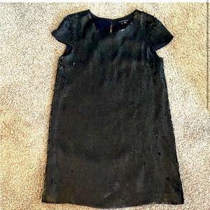 Theory  black matt sequins dress